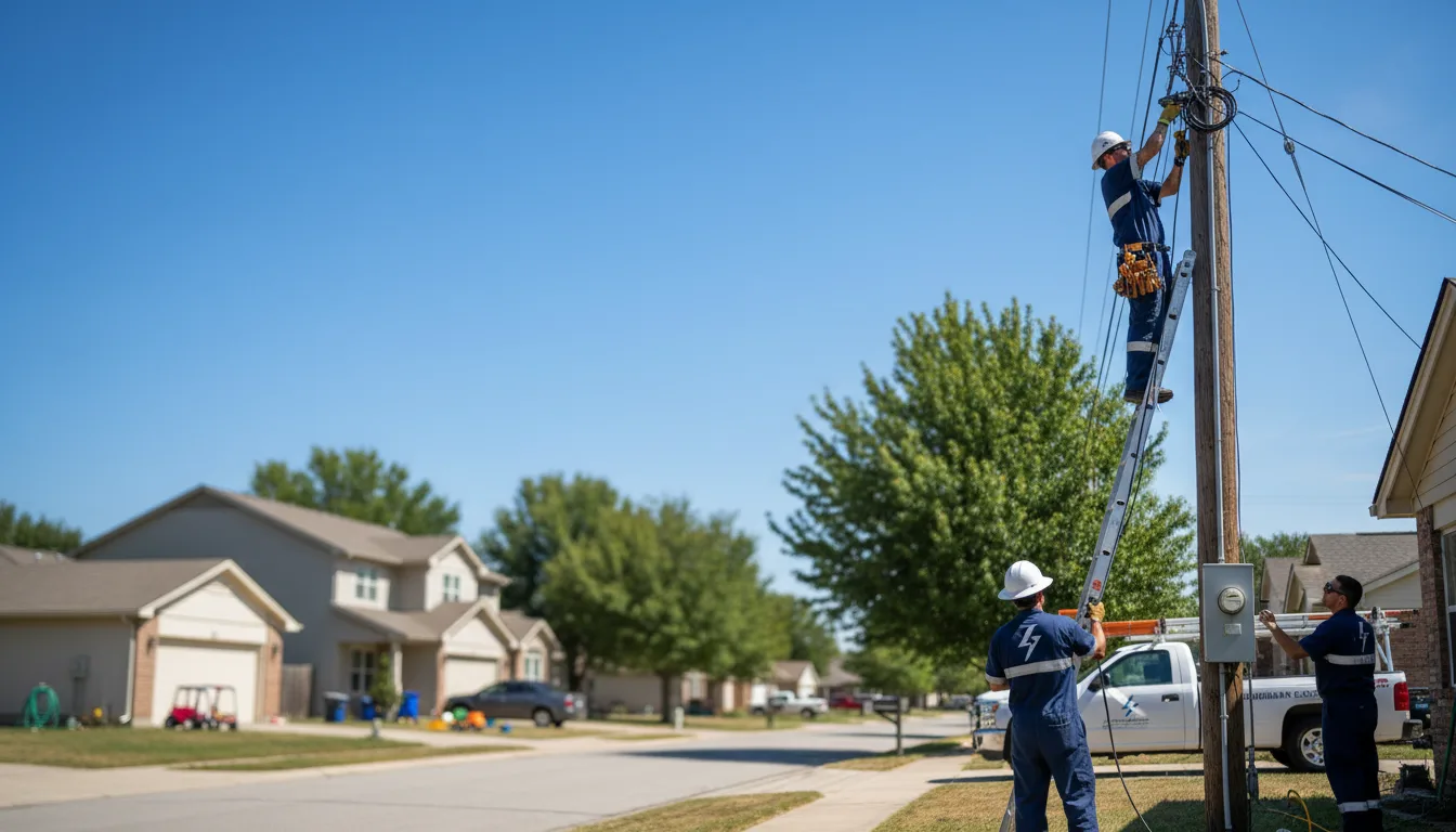 Residential electrician providing installation services in Mio, MI